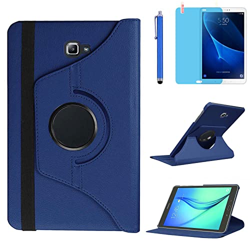 SM-T580 SM-T585 Schutzhülle für Samsung Galaxy Tab A 10.1 (A8-360 Grad drehbar) Blau dunkelblau 10.1inch von R.SHENGTE