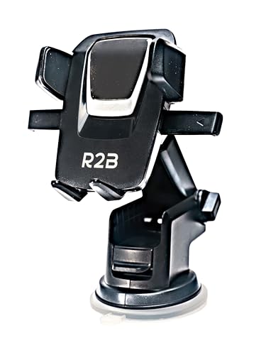 R2B Handyhalterung Saugnapf - Handy Halterung Auto, Universal Handyhalter, Für Fenster und Armaturenbrett, 360-Grad-Drehfunktion, Car Phone Holder mit starker Saugnapf, kompakter Halter R2B Handyhalterung Saugnapf - Handy Halterung Auto, Universal Handyhalter, Für Fenster und Armaturenbrett, 360-Grad-Drehfunktion, Car Phone Holder mit starker Saugnapf, kompakter Halter von R2B