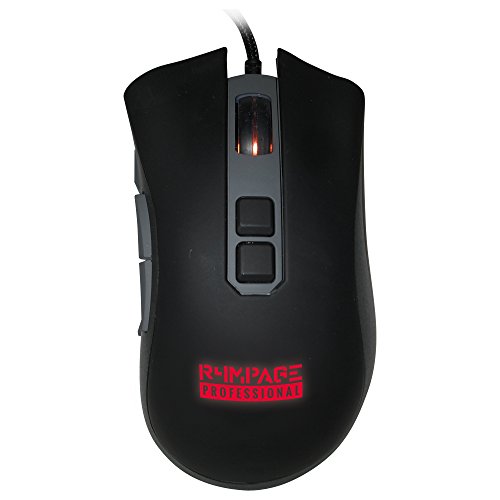 R4MPAGE Pro RP-11200 Professionelle Gaming Maus mit 10 programmierbare Tasten von R4mpage