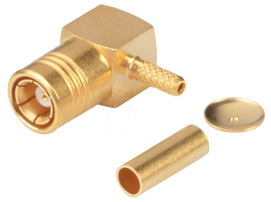 R 114 183 - SMB-Stecker, RG178/196, gewinkelt, crimp von RADIALL