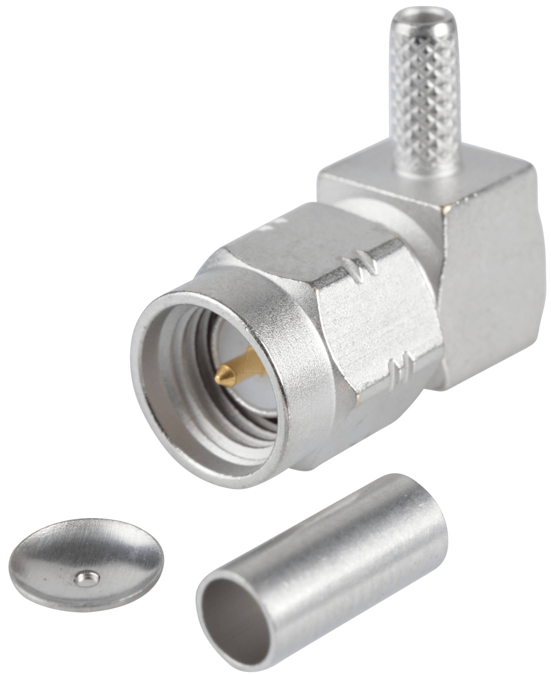 R 124 172 - SMA-Stecker, RG174/316, gewinkelt, crimp von RADIALL