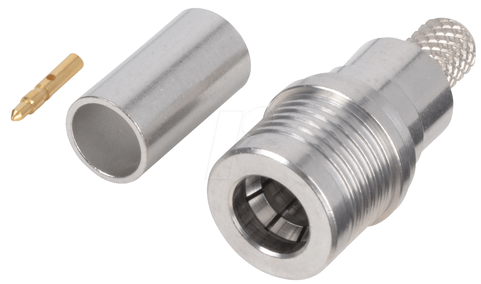 R123 075 - QMA-Stecker RG58/141, gerade, crimp von RADIALL