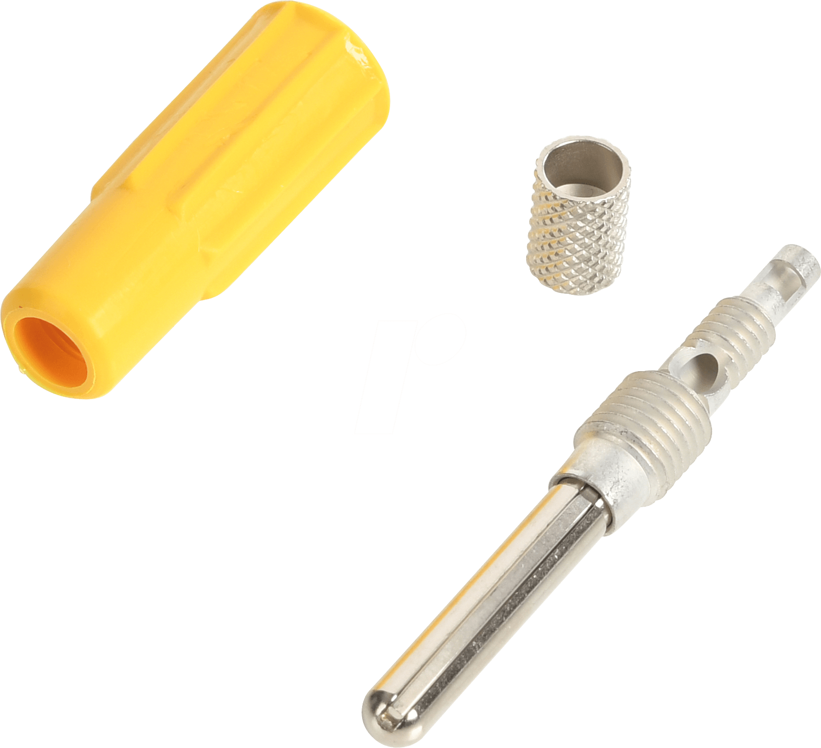 R941344000 - Bananenstecker, 4 mm, Löt-/Schraub-/Steckeranschluss, gelb von RADIALL