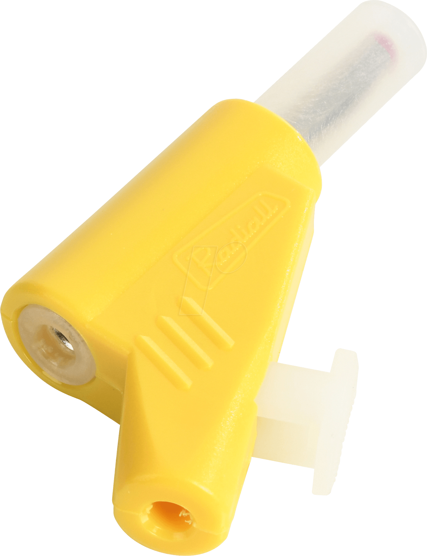 R941464600 - Bananenstecker, stapelbar, 4 mm, Schnellspannklemme, gelb von RADIALL