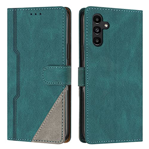 RADOO Kompatibel mit Samsung Galaxy A14 4G / 5G Hülle, PU Leder Handyhülle [Stand Feature] [Kartenfachr] [Magnetic Closure Snap] Schutzhülle Klappbar Flip Case Cover für Samsung A14 4G / 5G (Grün) von RADOO