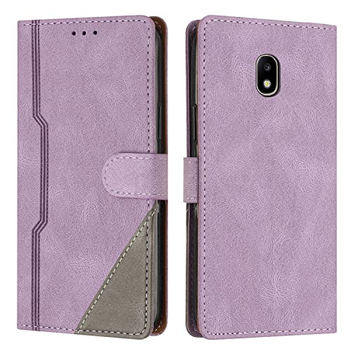 RADOO Kompatibel mit Samsung Galaxy J530 / J5 2017 Hülle, PU Leder Handyhülle [Stand Feature] [Kartenfachr] Schutzhülle Klappbar Flip Case Cover für Samsung Galaxy J530 / J5 2017 (Lila) von RADOO