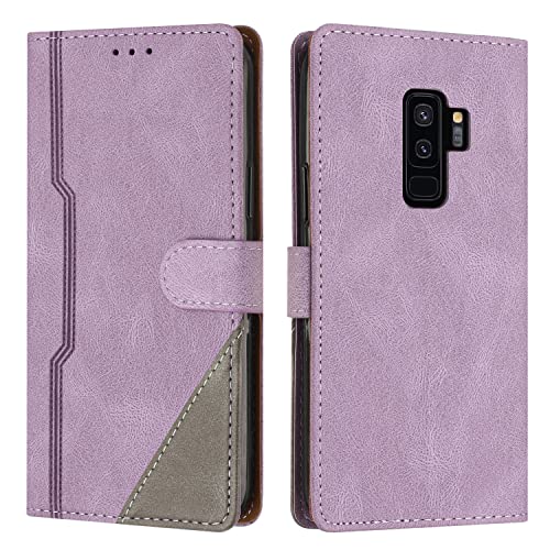 RADOO Kompatibel mit Samsung Galaxy S9 Plus / S9+ Hülle, PU Leder Handyhülle [Stand Feature] [Kartenfachr] [Magnetic Closure Snap] Schutzhülle Klappbar Flip Case Cover für Samsung S9 Plus/S9+ (Lila) von RADOO