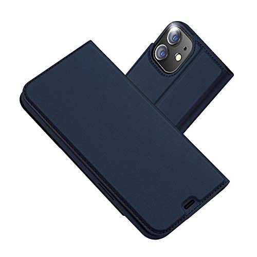 RADOO für iPhone 12 (6,1 Zoll) Hülle, iPhone 12 Pro Lederhülle, Premium PU Leder Handyhülle Brieftasche-Stil Magnetisch Klapphülle Etui Brieftasche Hülle Schutzhülle Tasche (Blau) von RADOO