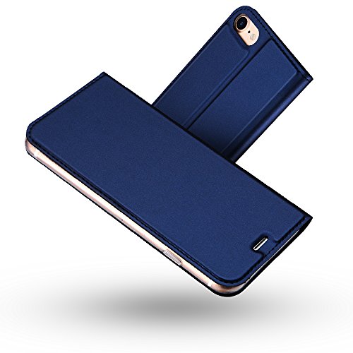 RADOO iPhone 8 Hülle,iPhone 7 Hülle, Premium PU Leder Handyhülle Brieftasche-Stil Magnetisch Klapphülle Etui Brieftasche Hülle Schutzhülle Tasche für Apple iPhone 7/ iPhone 8 4.7 Zoll (Blau) von RADOO