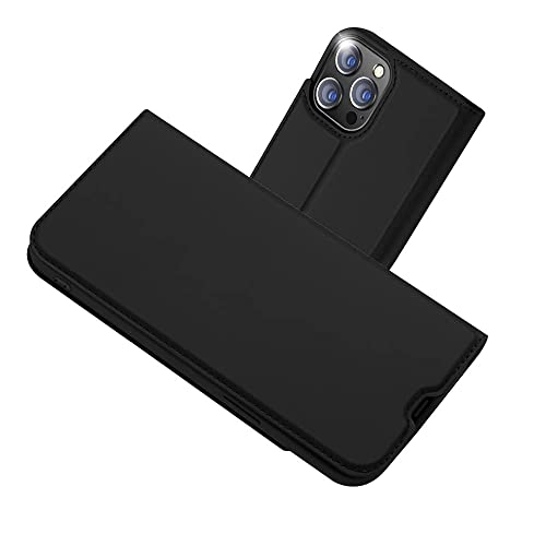 Radoo für iPhone 13 Pro Hülle, Premium PU Leder Handyhülle Brieftasche-Stil Magnetisch Klapphülle Etui Brieftasche Hülle Schutzhülle Tasche für iPhone 13 Pro (6,1 Zoll) (Schwarz) von RADOO