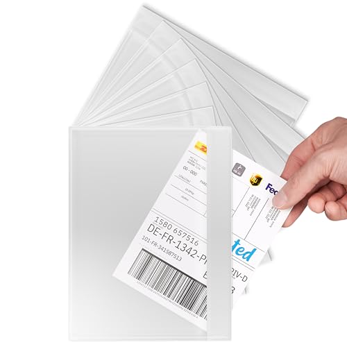 RAGO® Lieferscheintaschen selbstklebend DIN C5 für A5 I Transparente Versandtaschen für Lieferscheine und Rechnungen I Dokumenttaschen mit Haftkleber I Begleitpapiertaschen – 50 Stück von RAGO