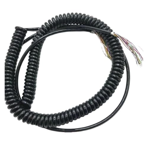 Encoder Kabel, 12 19 21 Kerne 3 4 Meter Spiralkabel for Handrad-Handgenerator(19cores stretch 300 400cm) von RAGOPILEN