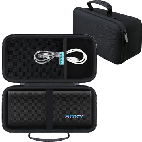 RAIALL Harte Reisetasche für Sony ULT Field 3 kabelloser tragbarer Bluetooth-Lautsprecher, Sony ULT Field 3 schützende Tragetasche, extra Netztasche für Schultergurt und USB-Kabel, Schwarz RAIALL Harte Reisetasche für Sony ULT Field 3 kabelloser tragbarer Bluetooth-Lautsprecher, Sony ULT Field 3 schützende Tragetasche, extra Netztasche für Schultergurt und USB-Kabel, Schwarz von RAIALL