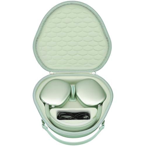 RAIALL Smart Case für Apple AirPods Max Wireless Over-Ear Kopfhörer (Unterstützt Schlafmodus), Airpods Max Zubehör für Apple Kopfhörer, schützende Reise Tragetasche Aufbewahrungstasche, Grün RAIALL Smart Case für Apple AirPods Max Wireless Over-Ear Kopfhörer (Unterstützt Schlafmodus), Airpods Max Zubehör für Apple Kopfhörer, schützende Reise Tragetasche Aufbewahrungstasche, Grün von RAIALL