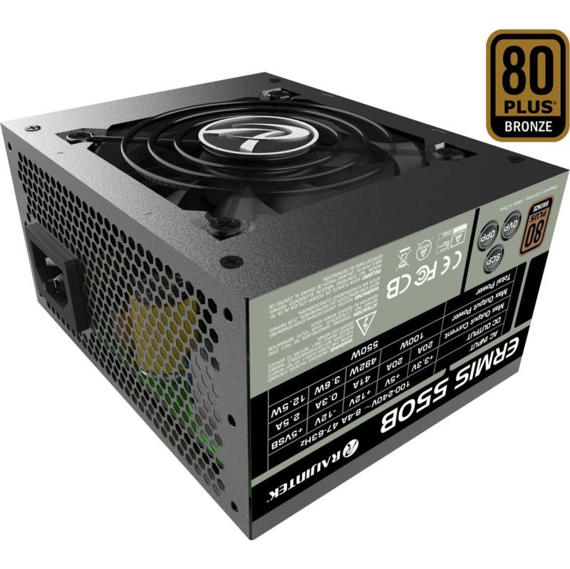 ERMIS 550B 550W, PC-Netzteil von RAIJINTEK