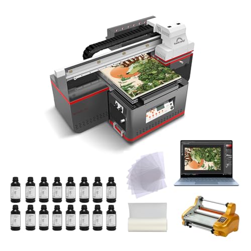 RAINBOWDGT A3 UV-Drucker mit Laptop, Flachbett Tintenstrahldrucker für den Druck Acryl PVC Auf Holz Metall RAINBOWDGT A3 UV-Drucker mit Laptop, Flachbett Tintenstrahldrucker für den Druck Acryl PVC Auf Holz Metall von RAINBOWDGT