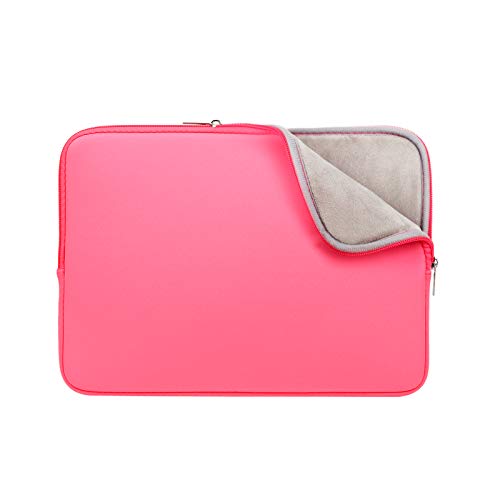 RAINYEAR 11-11,6 Zoll Laptop Hülle Tasche Case Gepolsterte Laptophülle Weiches Laptoptasche Schutzhülle Kompatibel mit 11,6 MacBook Air für 11 Notebook Chromebook(Kräftiges Rosa,Aktualisierte Version) von RAINYEAR make life easier