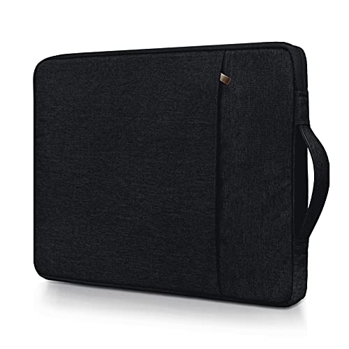 RAINYEAR 11 Zoll Laptop Hülle Laptoptasche Kompatibel mit 11" MacBook 11,6" Chromebook Notebook Tablet, Polyester Wasserdicht Schutzhülle Handtasche mit Griff und Front Tasche Notebooktasche,Schwarz von RAINYEAR make life easier