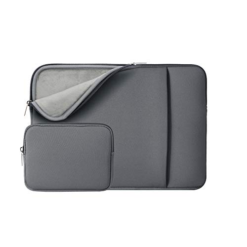 RAINYEAR 14 Zoll Laptop Hülle Laptophülle Laptoptasche Gepolsterte Schutzhülle mit Fronttasche & Zubehör Tasche Kompatibel für 14 Notebook Tablet Computer Chromebook(Grau,Aktualisierte Version) von RAINYEAR make life easier