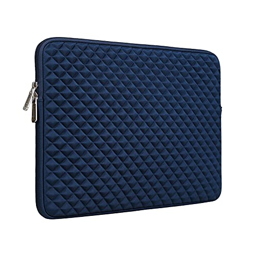 RAINYEAR 14 Zoll Laptop Hülle Tasche Diamant Schaum Sleeve Laptoptasche Stoßfeste Schutzhülle Gepolsterte Abdeckbeutel Laptophülle Kompatibel für 14 Notebook Computer Ultrabook Chromebook(Marineblau) von RAINYEAR make life easier