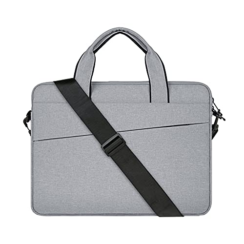 RAINYEAR 15,6 Zoll Laptoptasche Aktentasche Notebooktasche Mit Griff Schulterriemen,für 15,6" Laptop Notebook Chromebook,Wasserdicht Laptophülle Schulter Tasche Hülle Handtasche Schultertasche,Grau von RAINYEAR make life easier