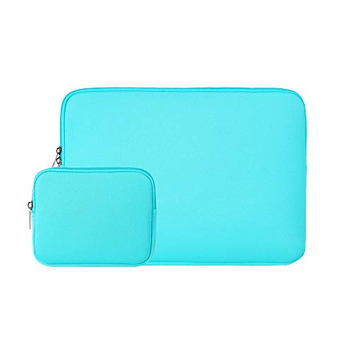 RainYear weiche Laptop-Schutzhülle aus Neopren, wasserfest, gepolsterte Tasche, für MacBook, Lenovo, Dell, Asus, Acer, Apple Mac, wasserblau. blau blau 39,6 cm (15,6 Zoll) von RAINYEAR make life easier