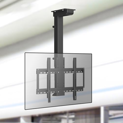 tv Lift elektrisch, tv deckenhalterung elektrisch Mit Auto Lift,deckenhalterung für Fernseher Zwei Installationsmethoden, Passt 32-70 Zoll Flach Und Curved TVs (Größe : 730-1730mm) von RAJYQODIS