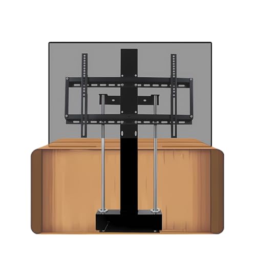 tv Lift elektrisch, TV Lift Halterung Motorisiert Mit Funkfernbedienung und manueller Fernbedienung, Elektrisch höhenverstellbare TV Halterung für 37–65 Zoll Fernseher, max 45kg (32-60 Zoll) von RAJYQODIS