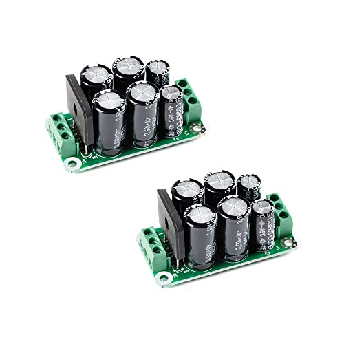 RAKSTORE 2 Stück Dual Power Filter Board Modul Verstärker Frontbühne Positive und Negative Gleichrichter Filterplatte 2200uF 35V von RAKSTORE