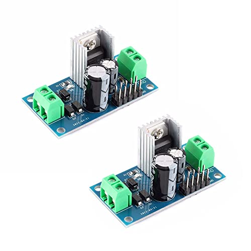 RAKSTORE 2 Stück LM7809 DC/AC Drei Terminal Spannungsregler Netzteil Modul 9 V Ausgang von RAKSTORE