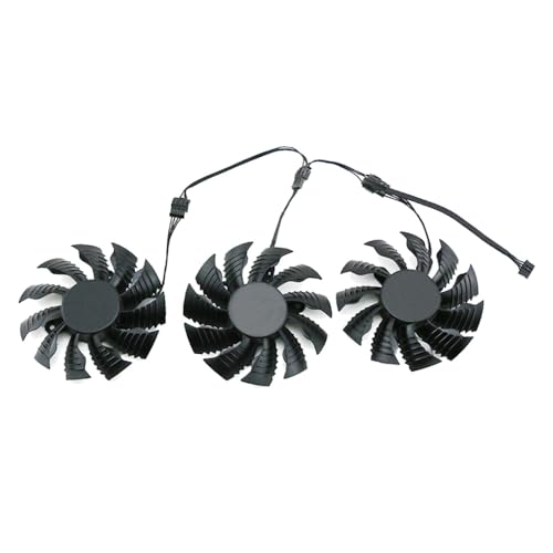 RAKSTORE 82mm Grafikkarten Lüfter Kompatibel mit Gigabyte RTX 2070 SUPER RTX 2080 RTX2080SUPER RTX2080Ti GAMING Leiser Kühler Lüfter (3 Pcs) von RAKSTORE