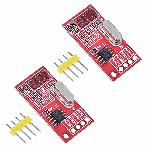 RAKSTORE AD7705 Dual 16 Bit ADC Datenerfassungsmodul Input Gain programmierbare SPI Schnittstelle, 2 Stück von RAKSTORE