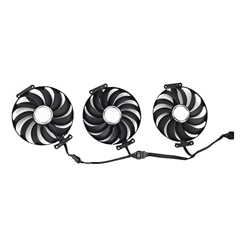 RAKSTORE CF1010U12S Grafikkarten Lüfter Kompatibel mit ASUS ROG Strix RTX 3060 Ti 3070 3070 Ti 3080 3080 Ti 3090 RX 6800 6700 XT Leiser Kühler Lüfter Ersatzlüfter (3 fans) von RAKSTORE