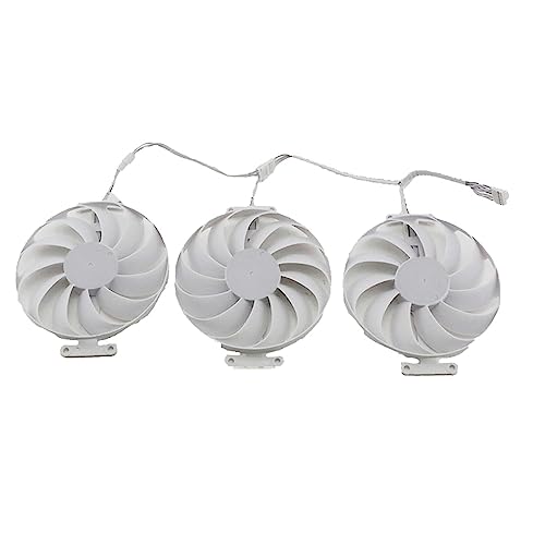 RAKSTORE CF1010U12S Grafikkarten Lüfter Kompatibel mit ASUS RTX 3070 RTX 3080 RTX 3090 WHITE Leiser Kühler Lüfter Ersatzlüfter von RAKSTORE