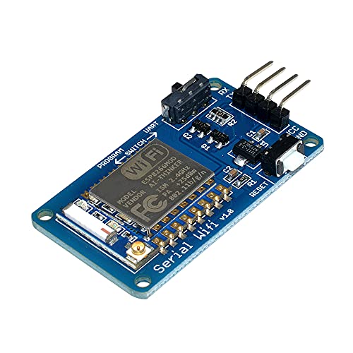 RAKSTORE ESP8266 ESP-07 WiFi-Modul V1.0 4-Pin TTL serieller UART-Port-Controller ESP8266 Serielles WLAN-Transceiver-Modul für Arduino von RAKSTORE