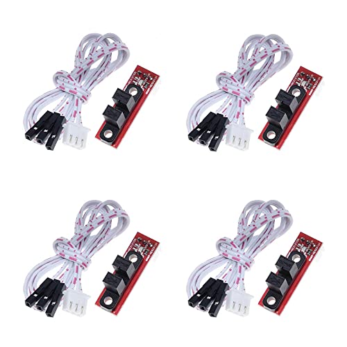 RAKSTORE Optischer Endstopp-Lichtschalter, für 3D-Drucker, RAMPS 1.4, mit Kabel, 4 Stück von RAKSTORE
