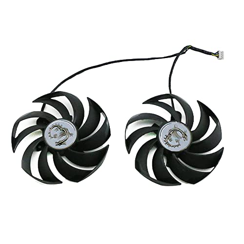 RAKSTORE PLD10010B12HH Grafikkarten Lüfter Kompatibel mit MSI RTX 3080 RTX3080Ti RTX 3090 SUPRIM X Leiser Kühler Lüfter (A) von RAKSTORE