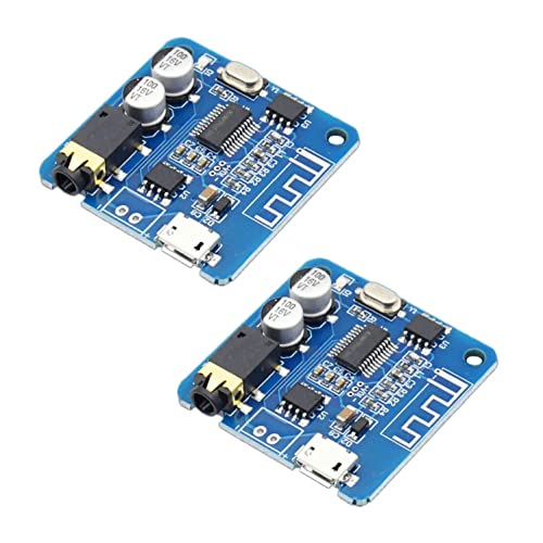 RAKSTORE XH-A252 Digital Bluetooth 5.0 MP3 Audio Receiver Modul Board verlustfreier Decoder Auto Lautsprecher Leistungsverstärker 3,5 mm AUX Klinkenausgang 2 Stück von RAKSTORE