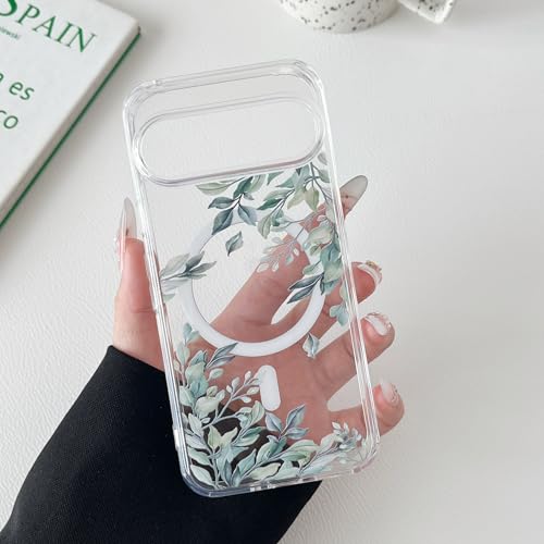 RALEAVO Magnetisch Hülle für Google Pixel 9/9 Pro, Kompatibel mit MagSafe Kabellosem Laden, Fester PC Niedlich Blumen Hülle Transparent Stoßfest Schutzhülle für Pixel 9 Pro/9-Branch RALEAVO Magnetisch Hülle für Google Pixel 9/9 Pro, Kompatibel mit MagSafe Kabellosem Laden, Fester PC Niedlich Blumen Hülle Transparent Stoßfest Schutzhülle für Pixel 9 Pro/9-Branch von RALEAVO
