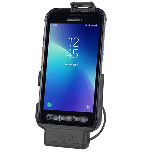 RAM MOUNTS UNPKD RAM EZ-ROLL'R Powered Dock for Samsung XCOVER Field, W126108982 (Dock for Samsung XCOVER Field PRO RAM-HOL-SAM72PU, Mobile Phone/Smartphone, Passive Holder, Car, Black) von RAM MOUNTS