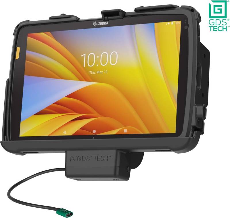 RAM Mounts GDS Tough-Dock Zebra ET4x 25,40cm (10)  Tablet in IntelliSkin-Lade-/Schutzhüllen - USB-C, 60 W Ausgang, AMPS-/VESA-Aufnahme (RAM-GDS-DOCK-ZE21PU) von RAM Mounts