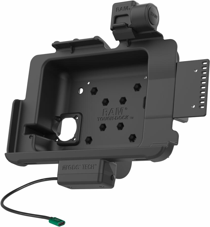RAM Mounts GDS Tough-Dock mit Schnappverschluss für Zebra ET4x 10 Zoll Tablet in IntelliSkin-Lade-/Schutzhüllen - 5,5 mm Buchse, AMPS-/VESA-Aufnahme (RAM-GDS-DOCKNLL-ZE21PU) von RAM Mounts