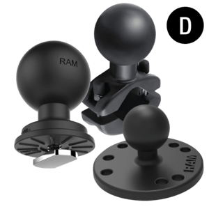 RAM Mounts RAM-D-202U-CRO1 Montage-Kit Schwarz Aluminium (RAM-D-202U-CRO1) von RAM Mounts