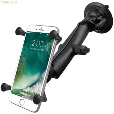 RAM Mounts RAM Universal X-Grip Saugfuss-Smartphonehalterung groß, Set von RAM Mounts