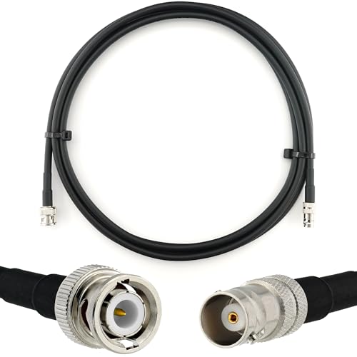 1m BNC Stecker auf BNC Buchse HF-240 (LMR240 Äquivalent) Reines Kupfer - 1 Meter Verlängerungskabel (50 Ohm) - für RF-Antennen / HAM-Funk / CB / Wireless von RANGEFUL