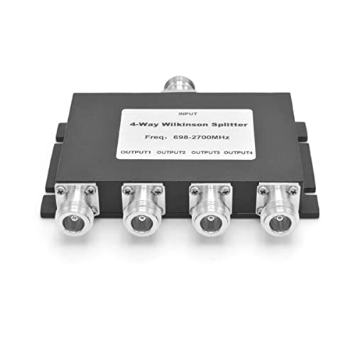 4 Way Splitter N Buchse 50 Ohm RANGEFUL WS4W Cellular Signal Splitter für LTE CDMA GSM 3G 4G 5G Signale 698~2700MHz für Mobile Signal Verstärker Repeater 4 Way Splitter N Buchse 50 Ohm RANGEFUL WS4W Cellular Signal Splitter für LTE CDMA GSM 3G 4G 5G Signale 698~2700MHz für Mobile Signal Verstärker Repeater von RANGEFUL