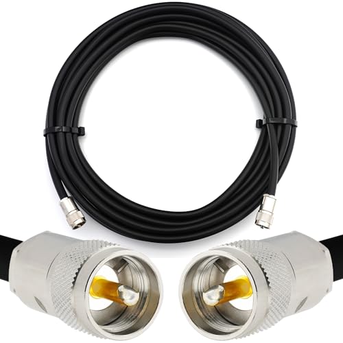 RANGEFUL 15m PL259 auf PL259 CB Koaxialkabel UHF Stecker auf UHF Stecker RG213 Verlängerung 50 Ohm — für HAM CB Radio Antenne SWR-Messgerät Amateur Kurzwellen HF RANGEFUL 15m PL259 auf PL259 CB Koaxialkabel UHF Stecker auf UHF Stecker RG213 Verlängerung 50 Ohm — für HAM CB Radio Antenne SWR-Messgerät Amateur Kurzwellen HF von RANGEFUL