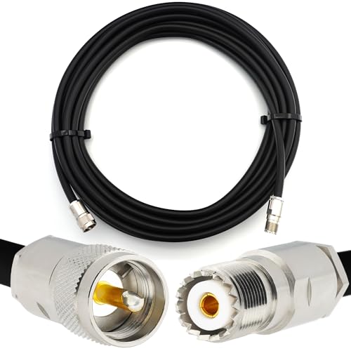 RANGEFUL 15m PL259 auf SO239 CB Koaxialkabel UHF Stecker auf UHF Buchse RG213 Verlängerung 50 Ohm — für HAM CB Radio Antenne SWR-Messgerät Amateur Kurzwellen HF RANGEFUL 15m PL259 auf SO239 CB Koaxialkabel UHF Stecker auf UHF Buchse RG213 Verlängerung 50 Ohm — für HAM CB Radio Antenne SWR-Messgerät Amateur Kurzwellen HF von RANGEFUL