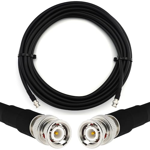 RANGEFUL 20m BNC Stecker auf BNC Stecker Koaxialkabel BNC Male RG214 Verlängerung 50 Ohm — für HAM CB Radio Antenne SWR-Messgerät Amateur Kurzwellen HF von RANGEFUL