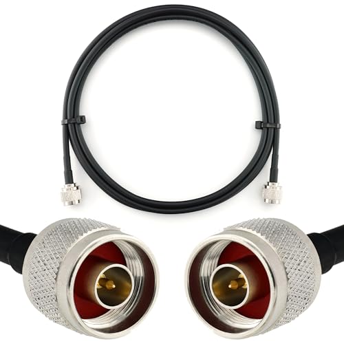 RANGEFUL 3m N Stecker auf N Stecker — HF-240 (LMR 240 Äquivalent) Verlängerung Antennenkabel — für WiFi RF Antenne GSM LTE 4G 5G 6G Router Signalverstärker Lora Ham CB Funk von RANGEFUL